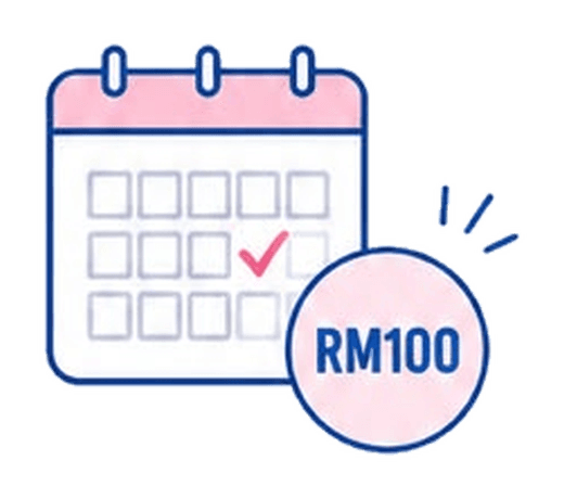 Booking calendar illustration