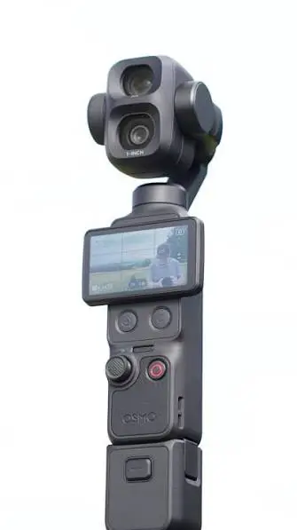 DJI Pocket 4 Pro camera on a white background